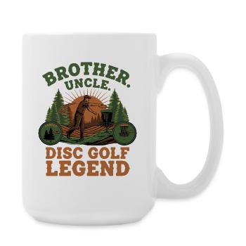 Brother Uncle Disc Golf Legend Scenic - Large Mug 440 ml - white - Right