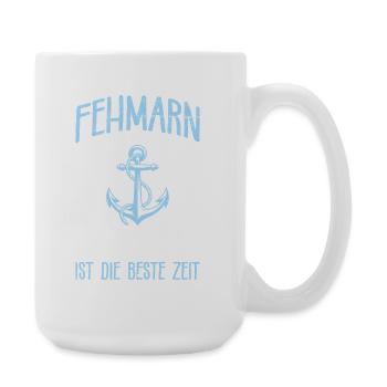 Baltic Sea FEHMARN BEACH TIME THE BEST TIME - Large Mug 440 ml - white - Right