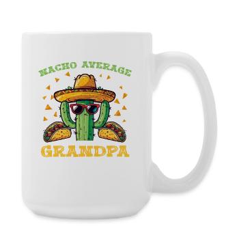 Cactus Macho Grandpa Taco Sombrero - Grande tasse 440 ml - blanc - Droite