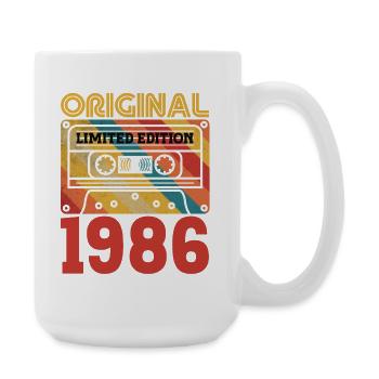 40e Anniversaire 40 ans Original 1986 Vintage - Grande tasse 440 ml - blanc - Droite