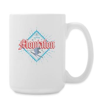 Souvenir du Skieur Montafon Vorarlberg Après-Ski - Grande tasse 440 ml - blanc - Droite