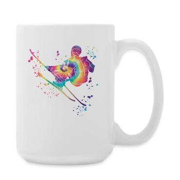 Alpine skiing Winter sports Nordic skiing - Large Mug 440 ml - white - Right