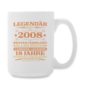 2008 vintage 18 years perfectly aged - Large Mug 440 ml - white - Right