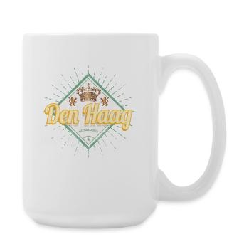 Le souvenir rétro Holland de La ville de La Haye aux Pays-Bas - Grande tasse 440 ml - blanc - Droite