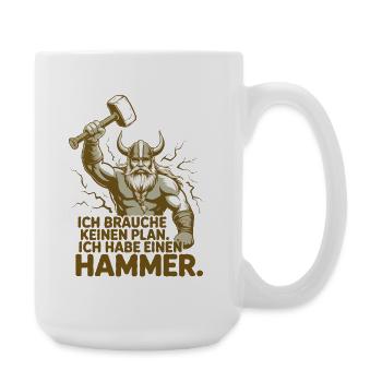 Viking Viking Legend Sailor Odin Raven Fighter - Large Mug 440 ml - white - Right
