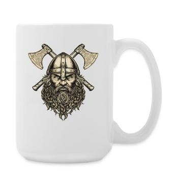Viking Viking Legend Sailor Odin Raven Fighter - Large Mug 440 ml - white - Right