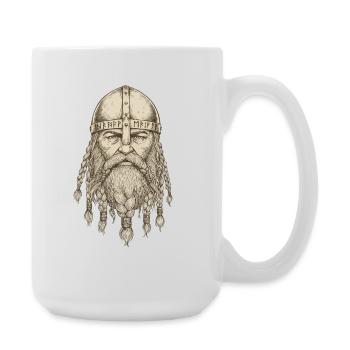 Viking Viking Legend Sailor Odin Raven Fighter - Large Mug 440 ml - white - Right