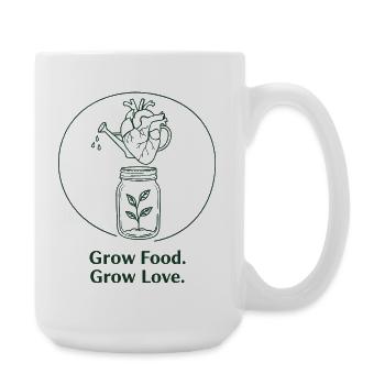 Organic horticulture, sustainable agriculture - Large Mug 440 ml - white - Right
