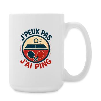 I can't I Ping - Large Mug 440 ml - white - Right