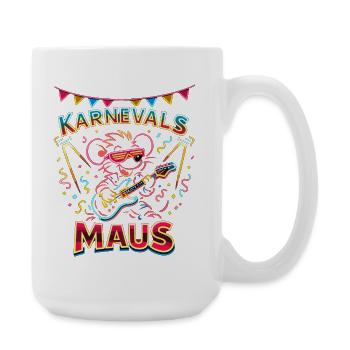 Carnival Mouse Rock Outfit for Cologne Alaaf - Große Tasse 440 ml - Weiß - Rechts