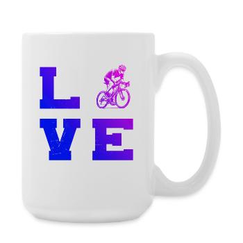 Roadbike Motiv für echte Liebhaber - Große Tasse 440 ml - Weiß - Rechts