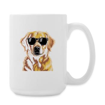 Golden Retriever - Large Mug 440 ml - white - Right