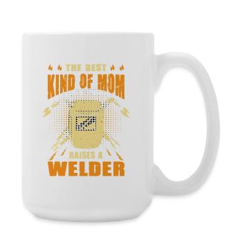Schweißer Spruch Geschenke Für Metallbauer  - Große Tasse 440 ml - Weiß - Rechts