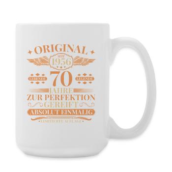 70e anniversaire Légende vivante depuis 1956 - Grande tasse 440 ml - blanc - Droite