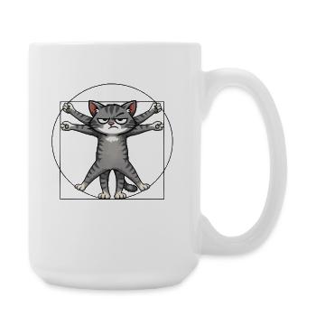 Mehrarmiger Grummelkatze - Grande tasse 440 ml - blanc - Droite