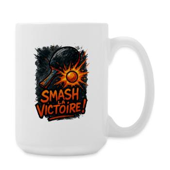 Smash la victoire ! Ping Pong - Grande tasse 440 ml - blanc - Droite