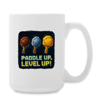 Paddle Up, Level Up Ping Pong - Large Mug 440 ml - white - Right