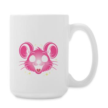 Carnival Mouse | Big Face Costume Disguise - Large Mug 440 ml - white - Right