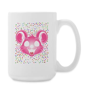 Carnival Mouse | Partner Costume Women - Large Mug 440 ml - white - Right