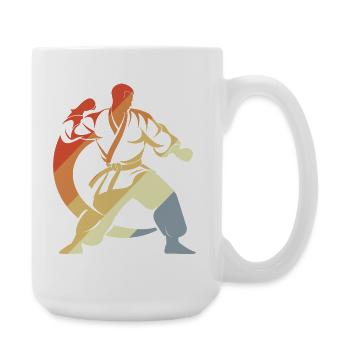 Croquis de Karateka - Grande tasse 440 ml - blanc - Droite