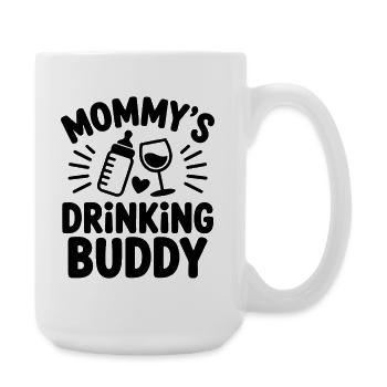 Mommy's Drinking Buddy - Large Mug 440 ml - white - Right