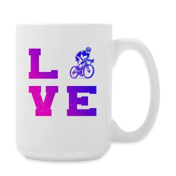 Klares Roadbike Motiv für jeden Tag - Große Tasse 440 ml - Weiß - Rechts