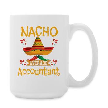 Nacho Average Accountant - Large Mug 440 ml - white - Right