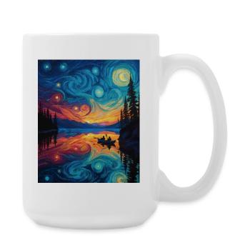 Kayak Van Gogh Nuit étoilée - Grande tasse 440 ml - blanc - Droite