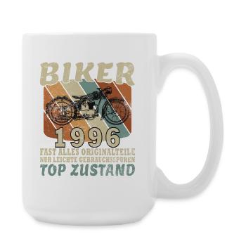 1996 Anniversary Motorcycle Biker Vintage - Large Mug 440 ml - white - Right