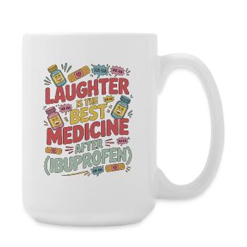 Le rire d’une infirmière pédiatrique est la meilleure garde d’enfants - Grande tasse 440 ml - blanc - Droite