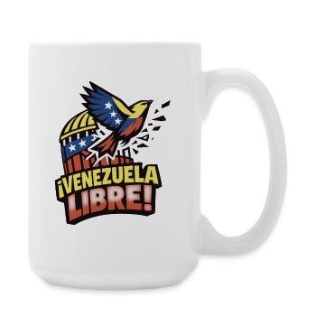 Venezuela libre - Grande tasse 440 ml - blanc - Droite