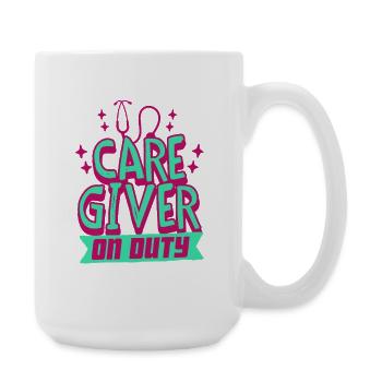 Nurse, geriatric care - Large Mug 440 ml - white - Right