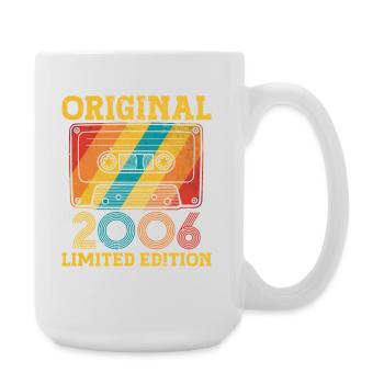 20. Jubiläum 20 Jahre 2006 Geburtstagsgeschenk - Große Tasse 440 ml - Weiß - Rechts