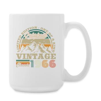 1966 Vintage Retro Birthday Gift - Large Mug 440 ml - white - Right