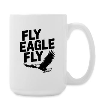 Fliege Adler Fliege - Große Tasse 440 ml - Weiß - Rechts