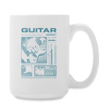 Guitar Player Rock Guitarist Streetwear Musician - Large Mug 440 ml - white - Right