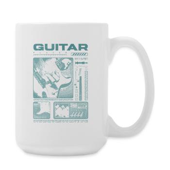 Gitarrist, Rockgitarrist, Streetwear-Musiker - Große Tasse 440 ml - Weiß - Rechts