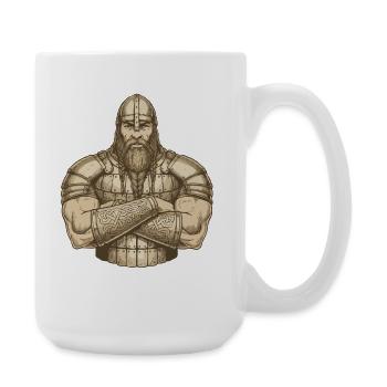 Viking Viking Legend Sailor Odin Raven Fighter - Large Mug 440 ml - white - Right