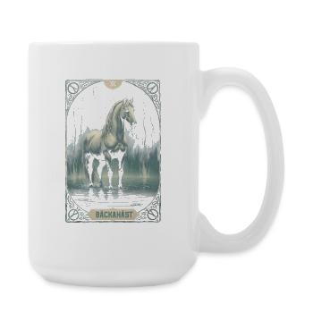 Bäckahäst Mythologische Kreaturen - Große Tasse 440 ml - Weiß - Rechts