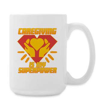 Nurse, geriatric care - Large Mug 440 ml - white - Right