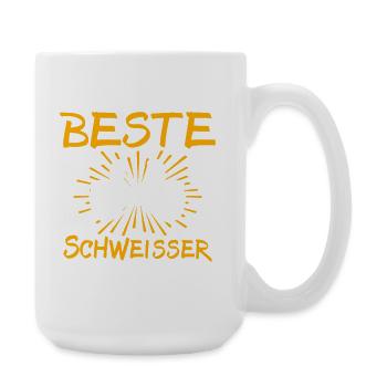 Schweisser Geschenkidee - Große Tasse 440 ml - Weiß - Rechts