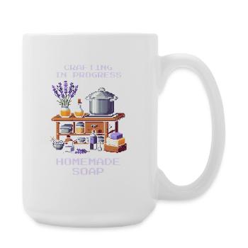 Soap in the Works | Make your own soap - Large Mug 440 ml - white - Right