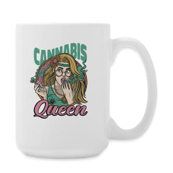 Cannabis Queen Outfit  - Große Tasse 440 ml - Weiß - Rechts