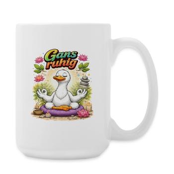 Goose Calm – Relaxation par la méditation - Grande tasse 440 ml - blanc - Droite