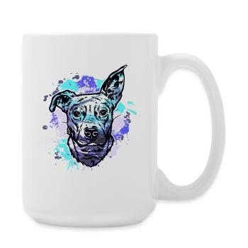 Beagle bull cross - Große Tasse 440 ml - Weiß - Rechts