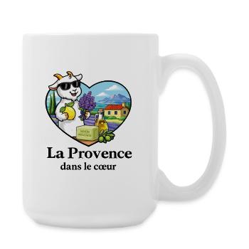 Provence in the Heart Goat Lavender South France - Large Mug 440 ml - white - Right