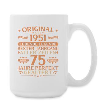 75e anniversaire absolument unique millésime 1951 - Grande tasse 440 ml - blanc - Droite