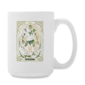 Spriggan Mythologische Kreaturen - Große Tasse 440 ml - Weiß - Rechts