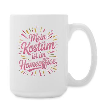 Costume is in the home office carnival carnival office - Large Mug 440 ml - white - Right