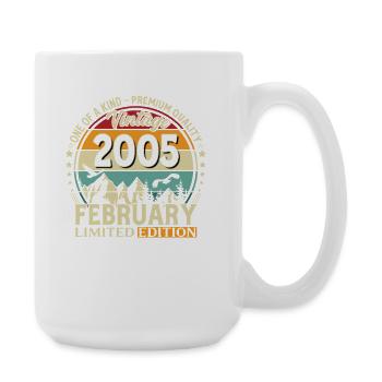21e anniversaire février 2005 Millésime Millésime - Grande tasse 440 ml - blanc - Droite